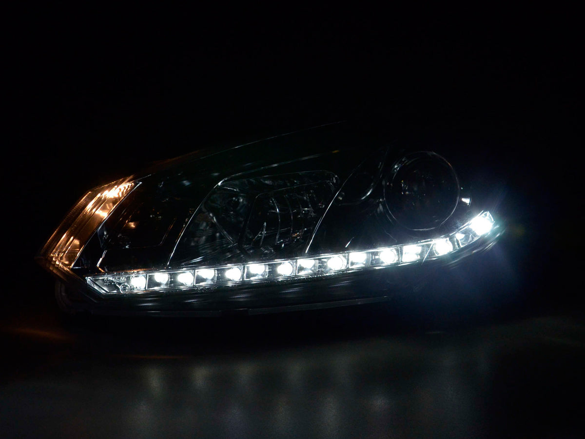 Scheinwerfer Set Daylight LED Tagfahrlicht VW Golf 6 Typ 1K Bj. 08- chrom