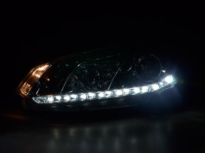 Scheinwerfer Set Daylight LED Tagfahrlicht VW Golf 6 Typ 1K Bj. 08- chrom