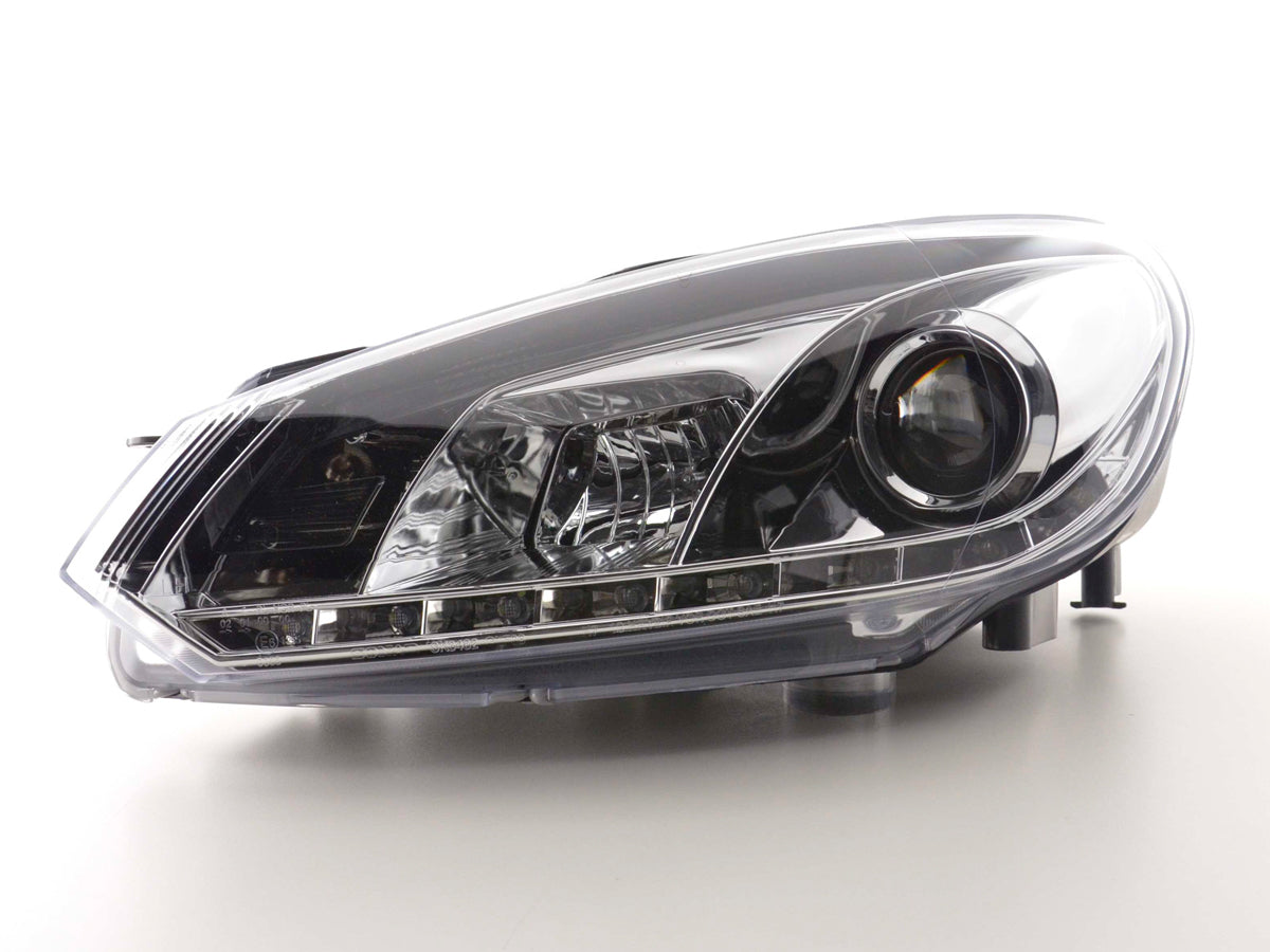 Scheinwerfer Set Daylight LED Tagfahrlicht VW Golf 6 Typ 1K Bj. 08- chrom