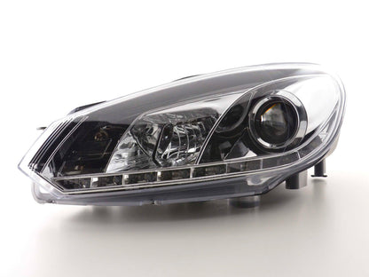 Scheinwerfer Set Daylight LED Tagfahrlicht VW Golf 6 Typ 1K Bj. 08- chrom