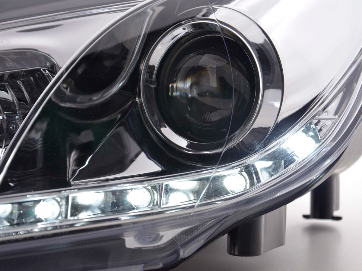 Scheinwerfer Set Daylight LED Tagfahrlicht VW Golf 6 Typ 1K Bj. 08- chrom