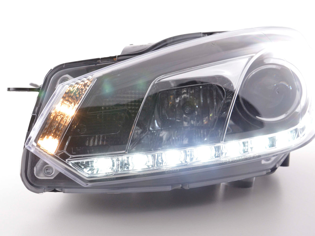 Scheinwerfer Set Daylight LED Tagfahrlicht VW Golf 6 Typ 1K Bj. 08- chrom