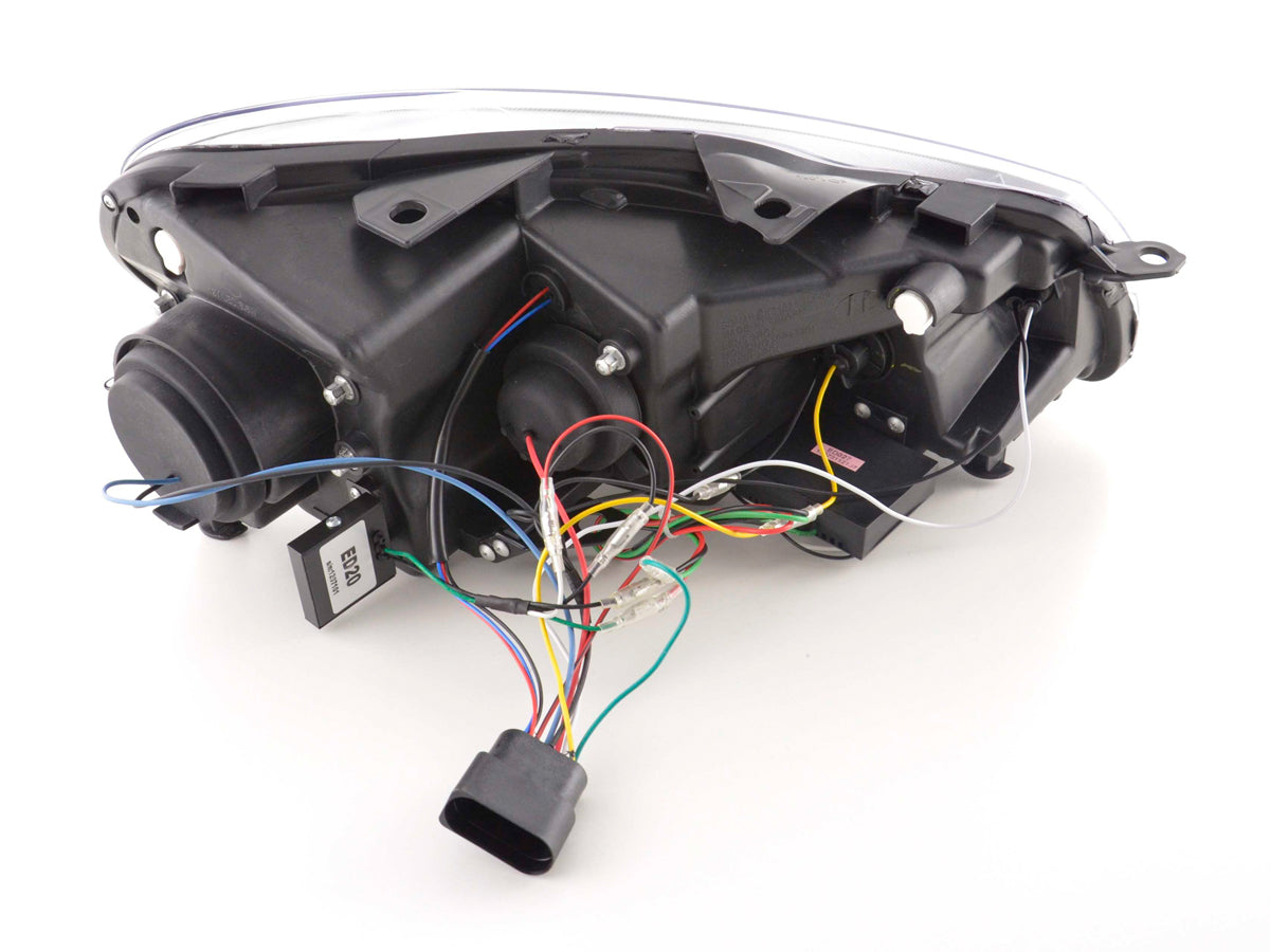 Scheinwerfer Set Daylight LED Tagfahrlicht VW Golf 6 Typ 1K Bj. 08- schwarz