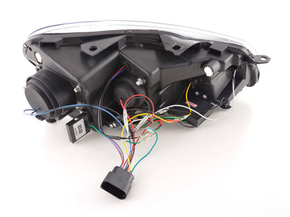 Scheinwerfer Set Daylight LED Tagfahrlicht VW Golf 6 Typ 1K Bj. 08- schwarz