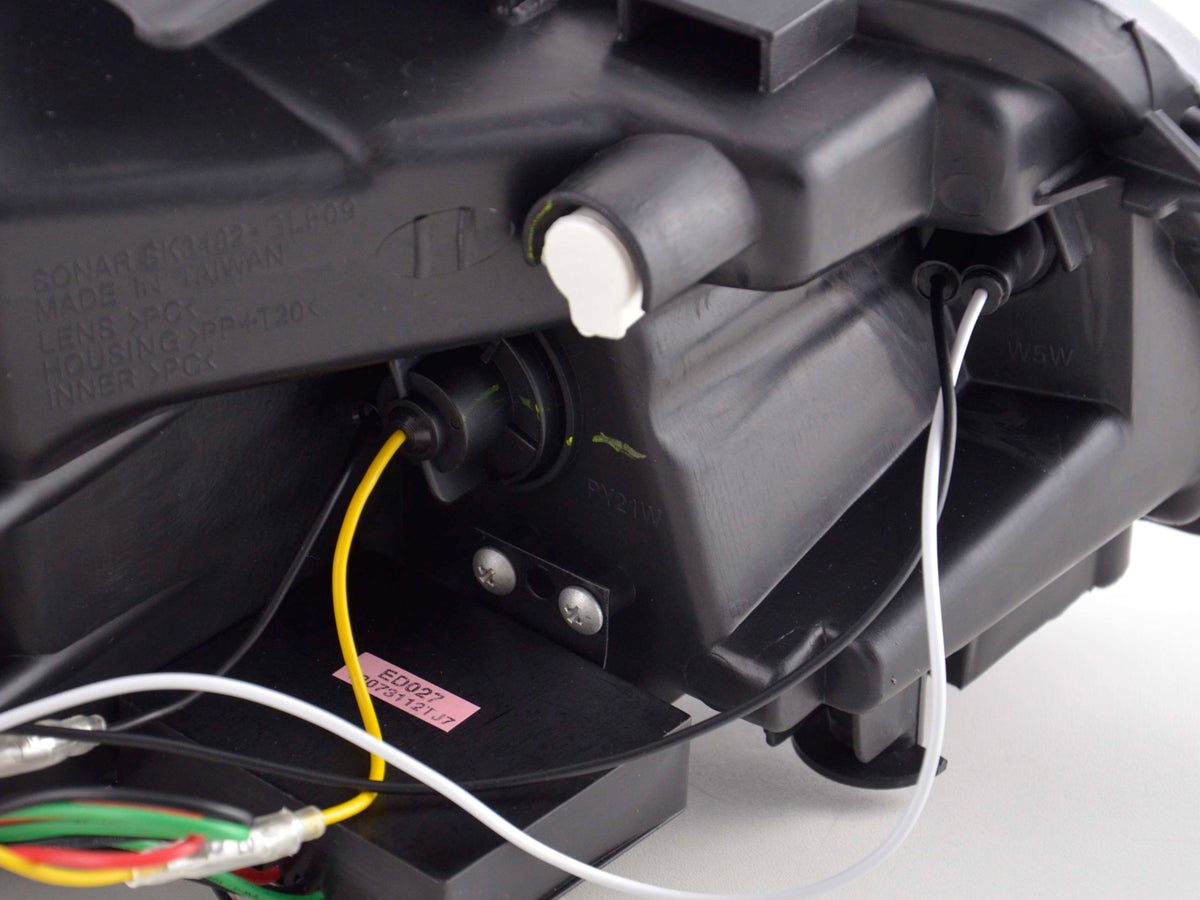 Scheinwerfer Set Daylight LED Tagfahrlicht VW Golf 6 Typ 1K Bj. 08- schwarz