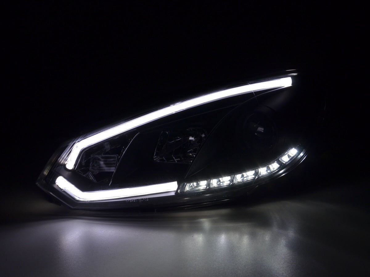 Scheinwerfer Set Daylight LED Tagfahrlicht VW Golf 6  08-12 schwarz