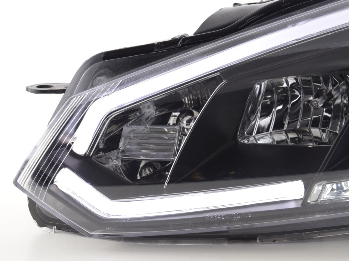 Scheinwerfer Set Daylight LED Tagfahrlicht VW Golf 6  08-12 schwarz