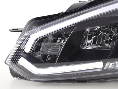 Scheinwerfer Set Daylight LED Tagfahrlicht VW Golf 6  08-12 schwarz