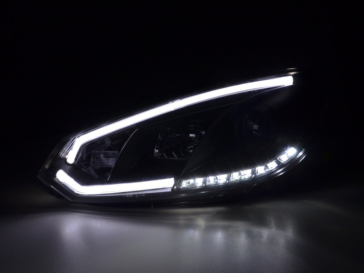 Scheinwerfer Set Daylight LED Tagfahrlicht VW Golf 6 Bj. 08-12 schwarz