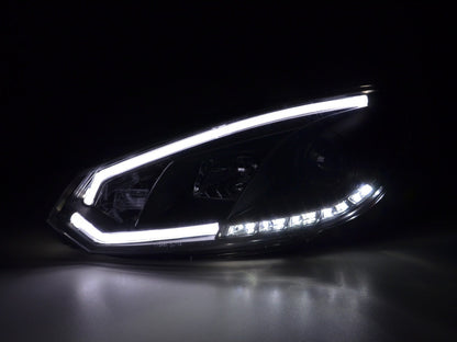 Scheinwerfer Set Daylight LED Tagfahrlicht VW Golf 6 Bj. 08-12 schwarz