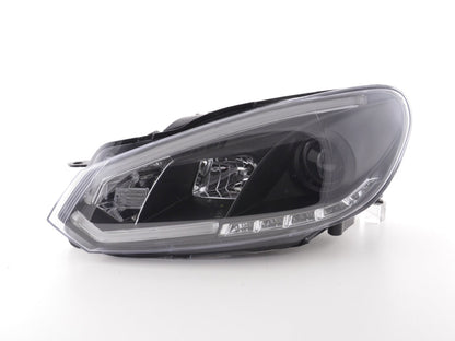 Scheinwerfer Set Daylight LED Tagfahrlicht VW Golf 6 Bj. 08-12 schwarz