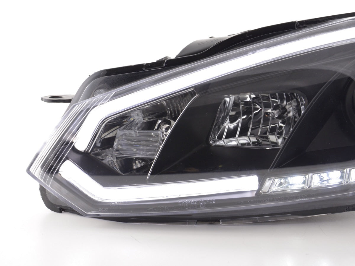 Scheinwerfer Set Daylight LED Tagfahrlicht VW Golf 6 Bj. 08-12 schwarz