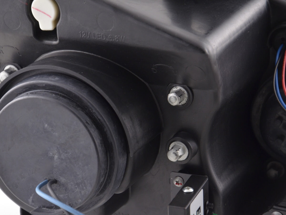 Scheinwerfer Set Daylight LED Tagfahrlicht VW Golf 6 Typ 1K  08- schwarz für Rechtslenker