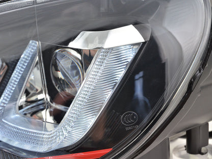Scheinwerfer Set Daylight LED Tagfahrlicht VW Golf 6 Bj. 08-12 schwarz GTI-Look