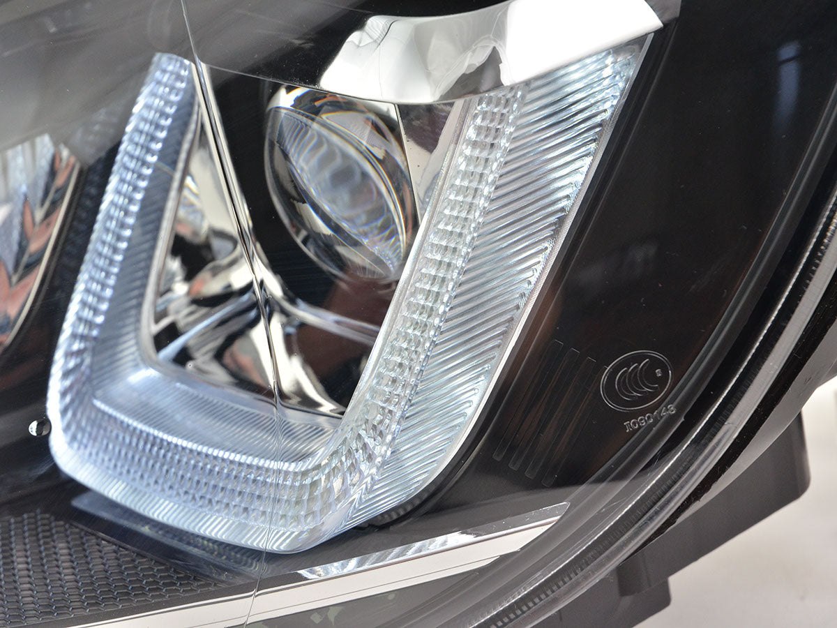 Scheinwerfer Set Daylight LED Tagfahrlicht VW Golf 6 Bj. 08-12 schwarz
