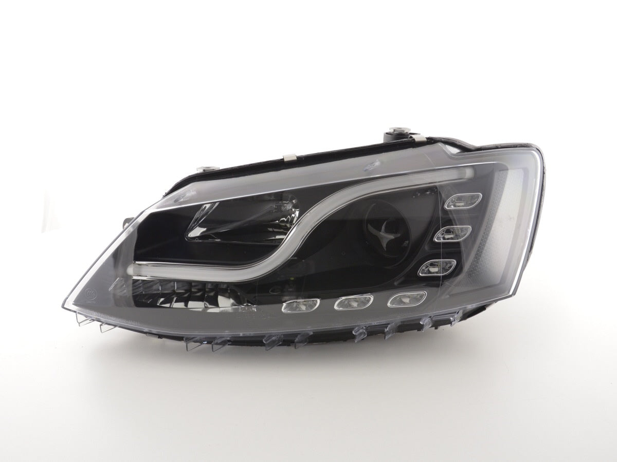 Scheinwerfer Set Daylight LED Tagfahrlicht VW Jetta 6 Bj. ab 2011 schwarz