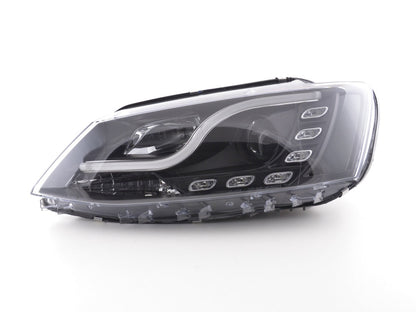Scheinwerfer Set Daylight LED Tagfahrlicht VW Jetta 6 Bj. 11- schwarz