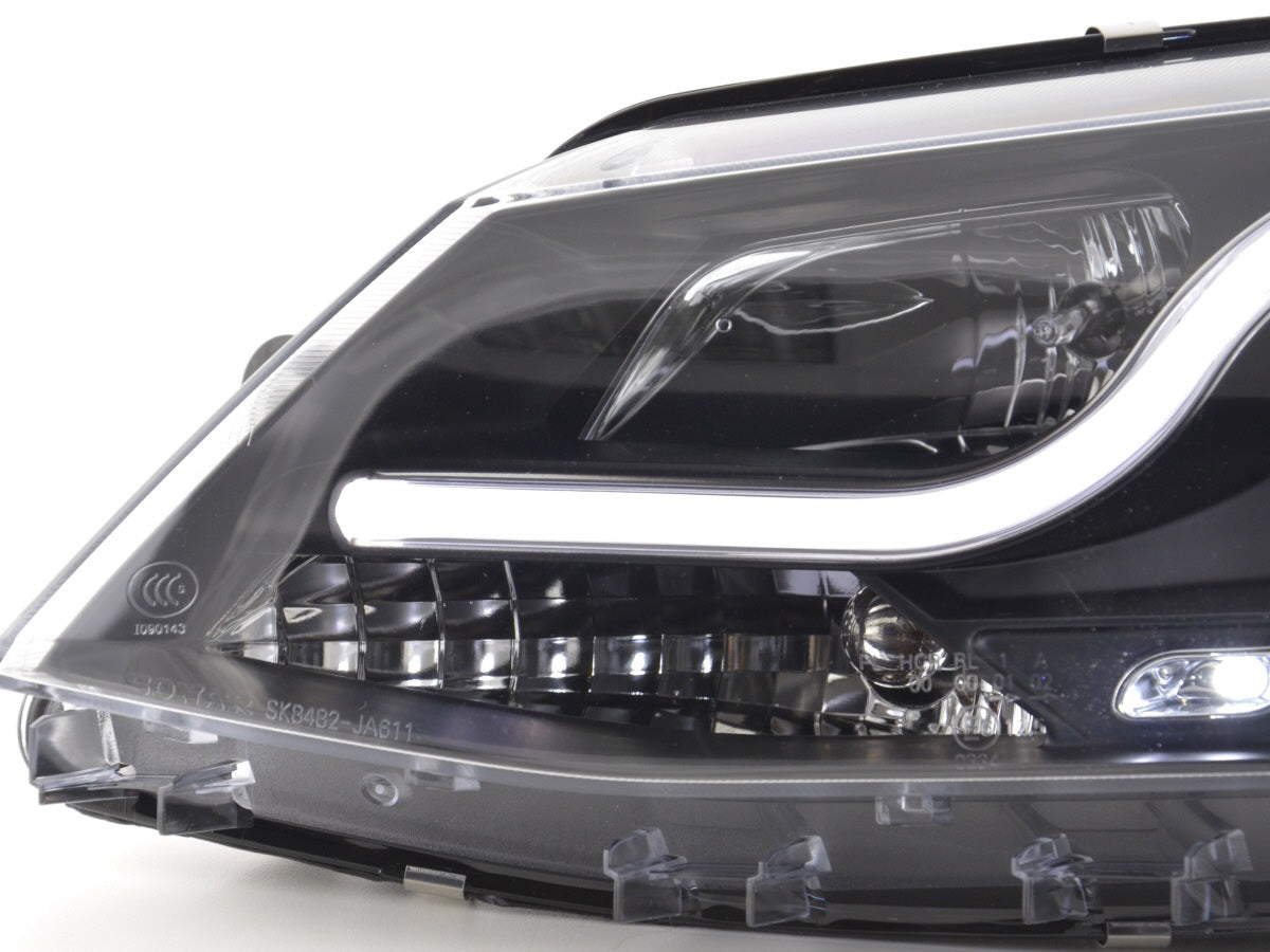 Scheinwerfer Set Daylight LED Tagfahrlicht VW Jetta 6 Bj. 11- schwarz