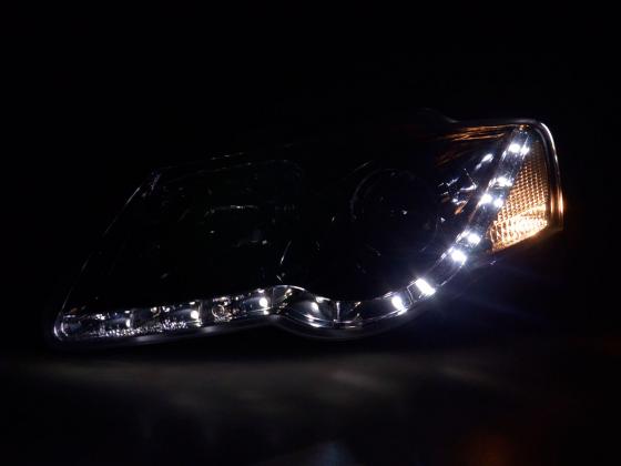 Scheinwerfer Set Daylight LED TFL-Optik VW Passat Typ 3C Bj. 05- chrom