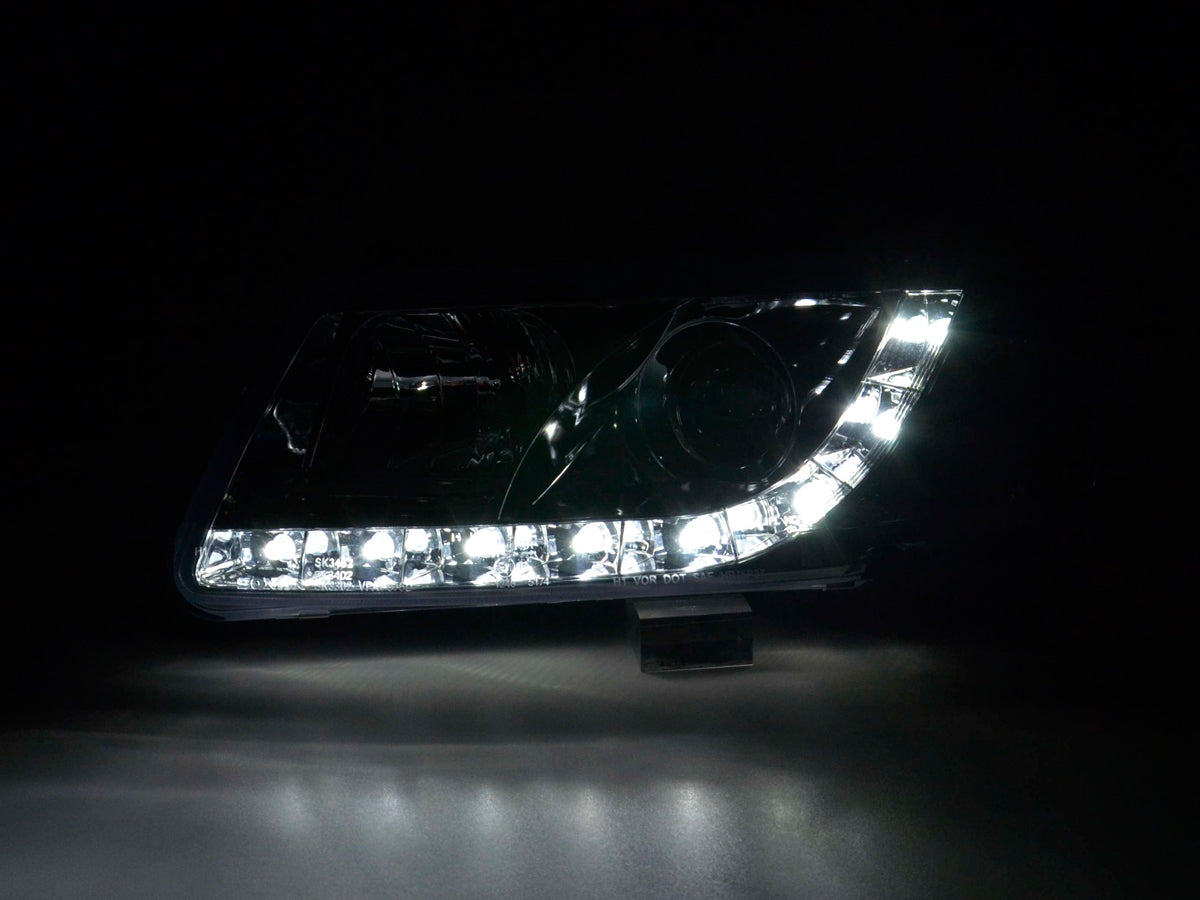 Scheinwerfer Set Daylight LED Tagfahrlicht VW Passat Typ 3B Bj. 97-00 chrom