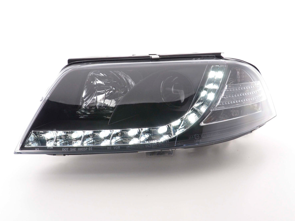 Scheinwerfer Set Daylight LED Tagfahrlicht VW Passat Typ 3BG Bj. 00-05 schwarz