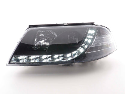 Scheinwerfer Set Daylight LED Tagfahrlicht VW Passat Typ 3BG Bj. 00-05 schwarz