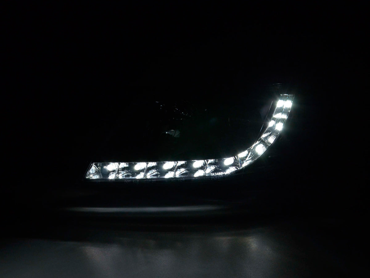 Scheinwerfer Set Daylight LED Tagfahrlicht VW Passat Typ 3BG Bj. 00-05 schwarz