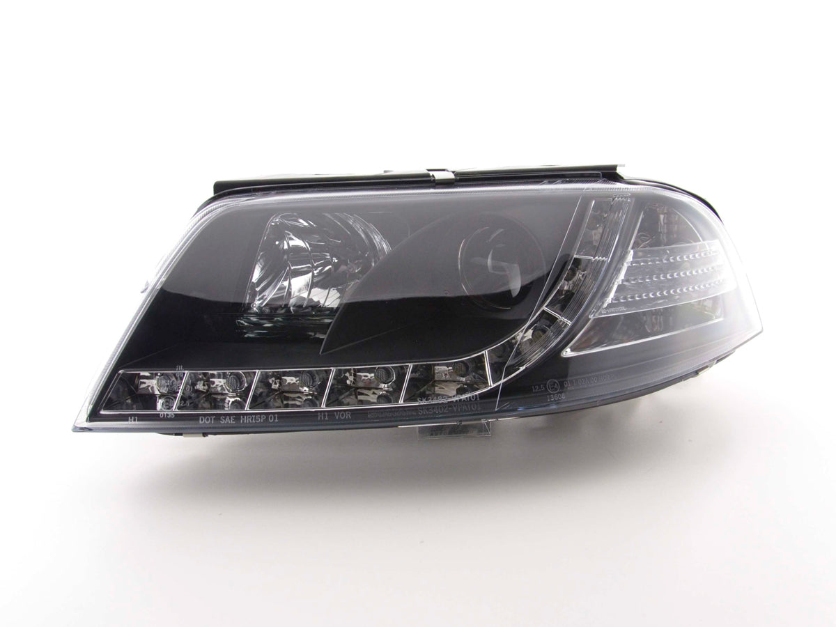 Scheinwerfer Set Daylight LED Tagfahrlicht VW Passat Typ 3BG Bj. 00-05 schwarz