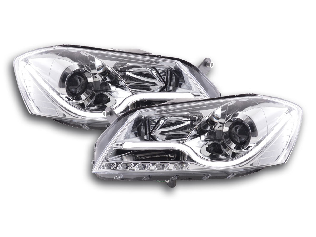 Scheinwerfer Set Daylight LED TFL-Optik VW Passat B7 3C Bj. 10- chrom