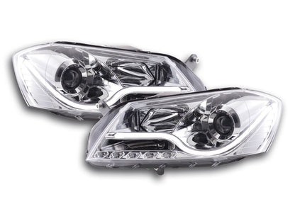 Scheinwerfer Set Daylight LED TFL-Optik VW Passat B7 3C Bj. 10- chrom