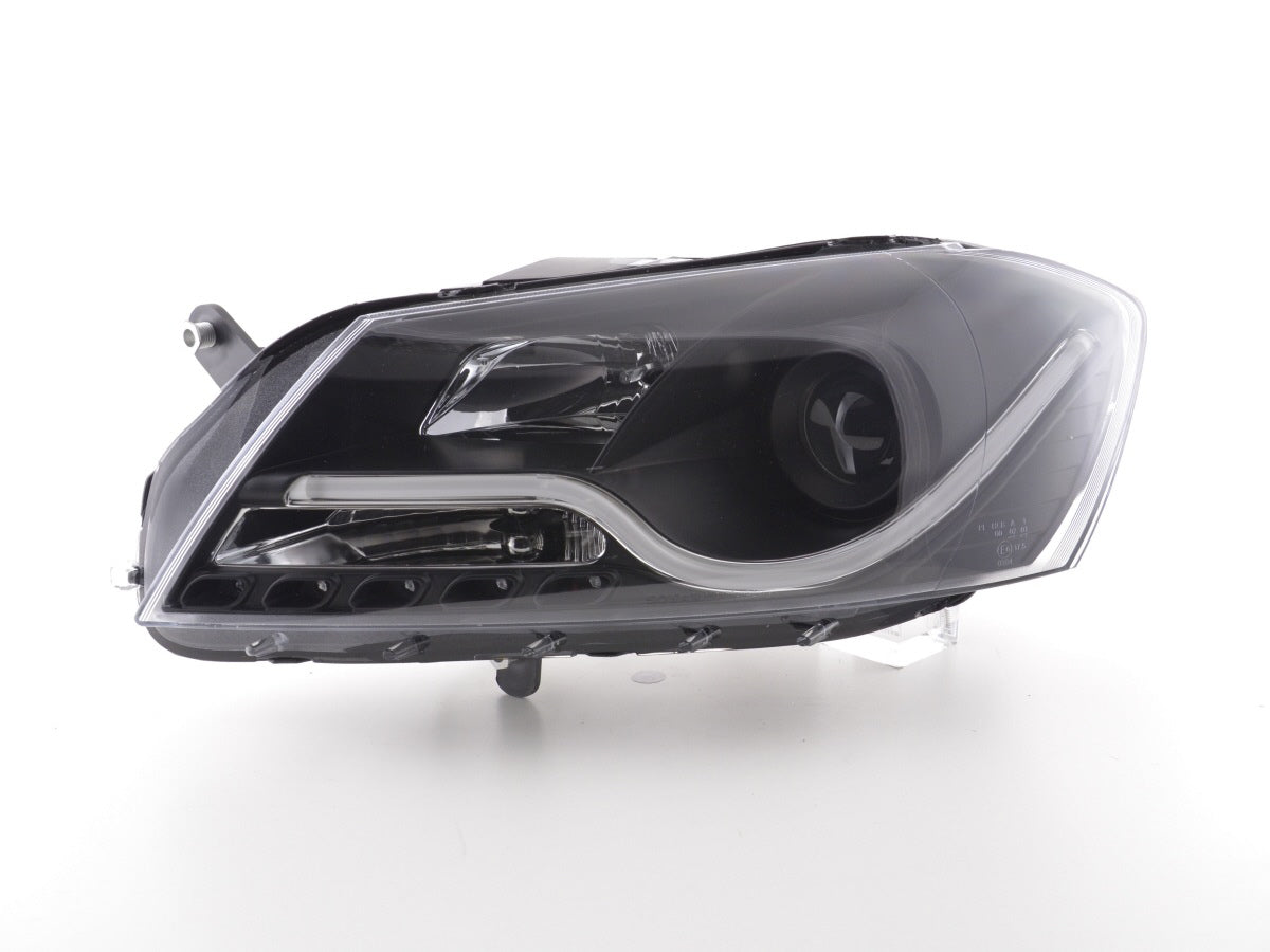 Scheinwerfer Set Daylight LED TFL-Optik VW Passat B7 3C Bj. 10- schwarz