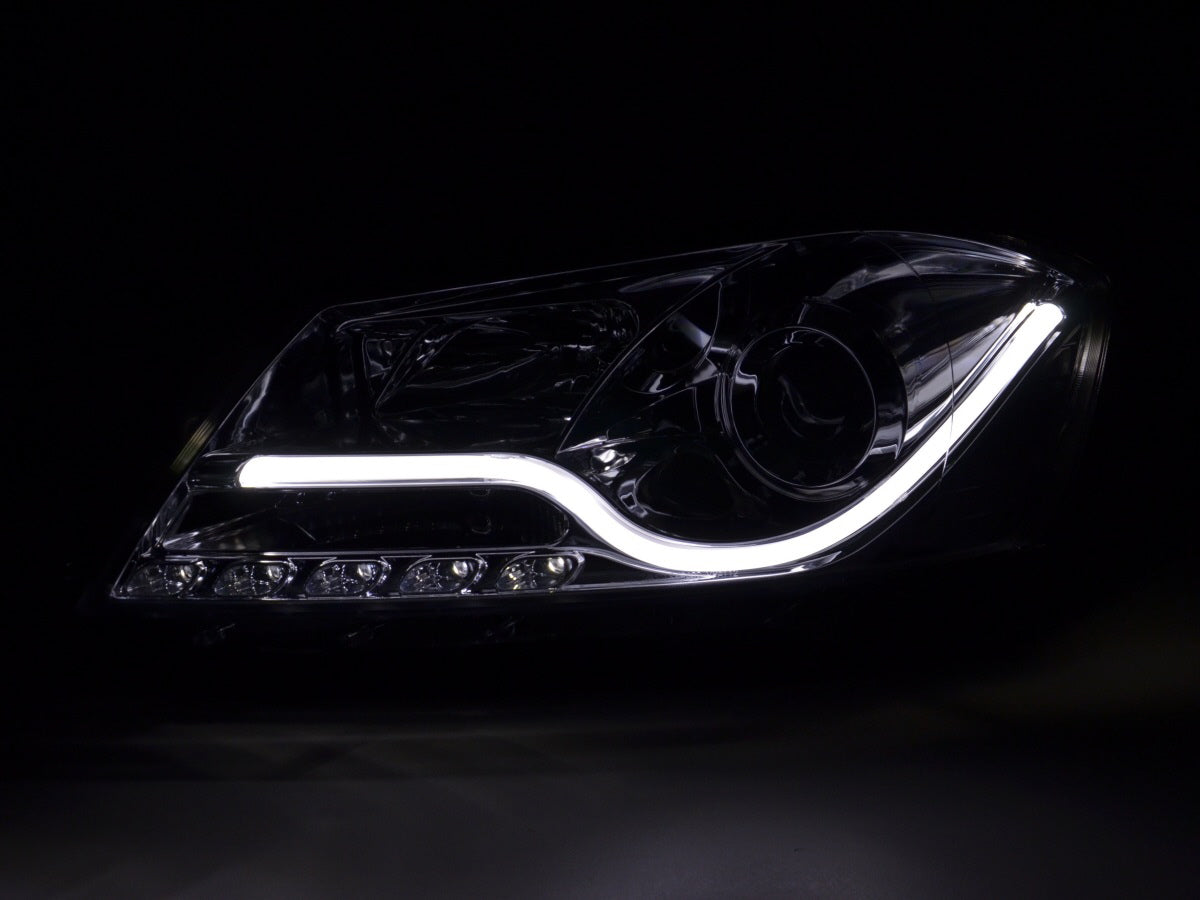 Scheinwerfer Set Daylight LED TFL-Optik VW Passat B7 3C Bj. 10- chrom