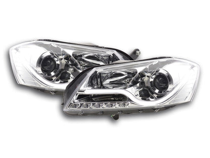 Scheinwerfer Set Daylight LED TFL-Optik VW Passat B7 3C Bj. 10- chrom