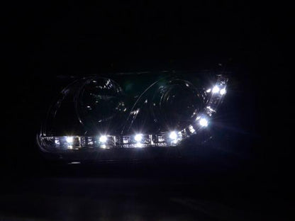 Scheinwerfer Set Daylight LED TFL-Optik VW Polo Typ 6N  94-99 chrom