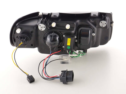 Scheinwerfer Set Daylight LED TFL-Optik VW Polo Typ 6N Bj. 94-99 schwarz