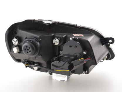 Scheinwerfer Set Daylight LED TFL-Optik VW Polo Typ 9N3 Bj. 05-09 chrom für Rechtslenker