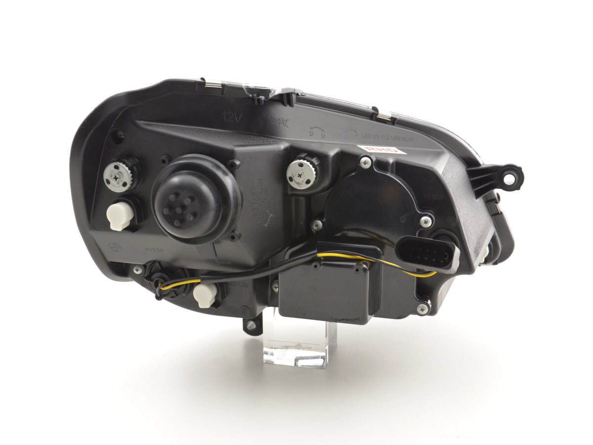Scheinwerfer Set Daylight LED TFL-Optik VW Polo Typ 9N3  05-09 schwarz für Rechtslenker