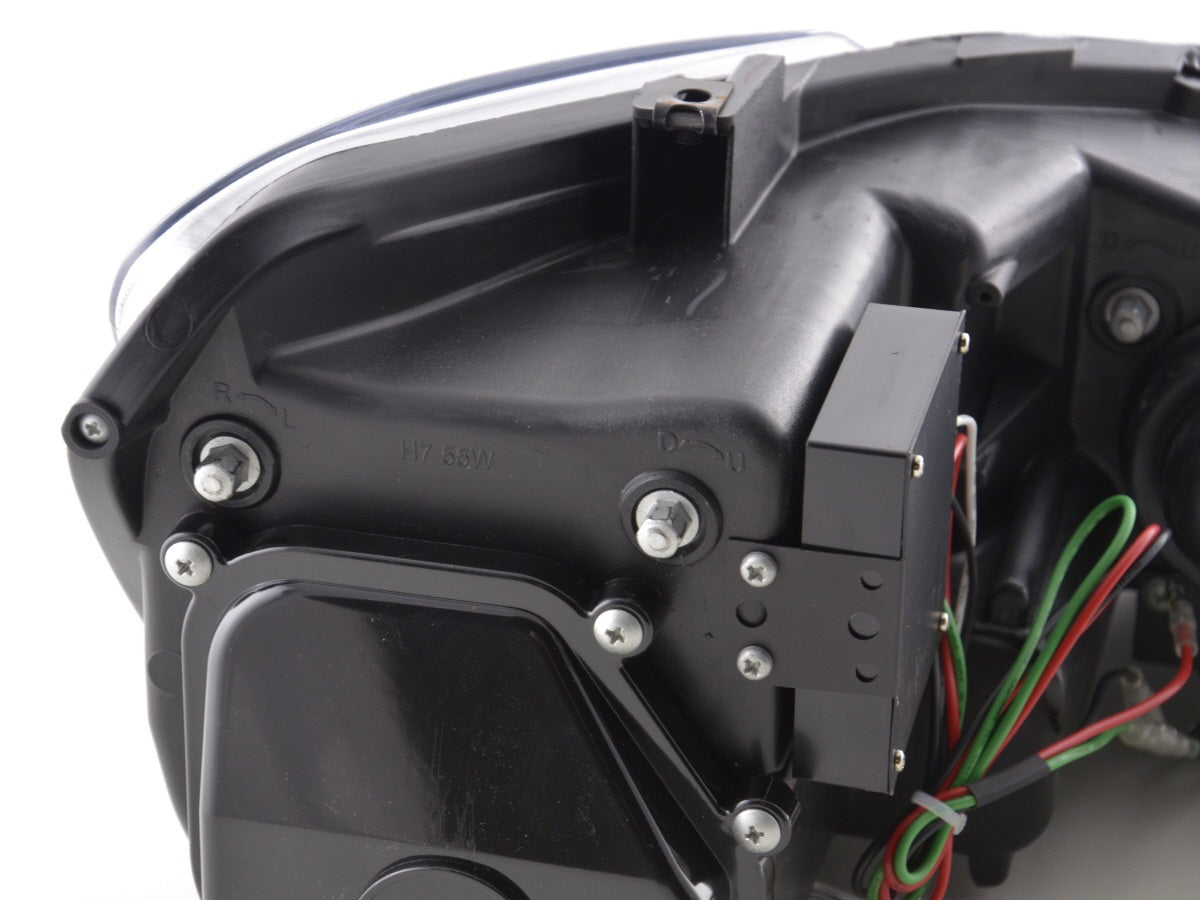 Scheinwerfer Set Daylight LED Tagfahrlicht VW Polo 6R Bj. 09- chrom für Rechtslenker