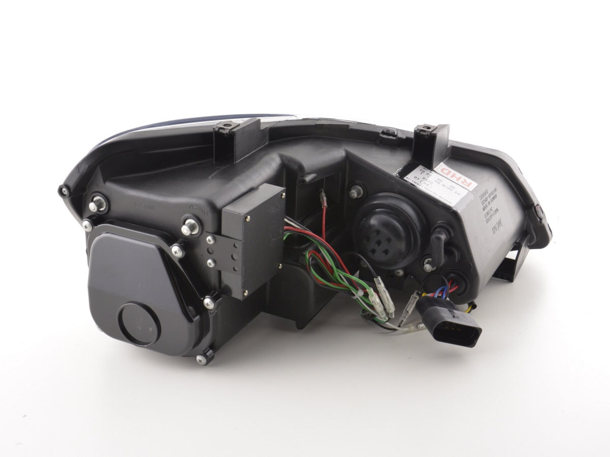 Scheinwerfer Set Daylight LED Tagfahrlicht VW Polo 6R Bj. 09- schwarz für Rechtslenker