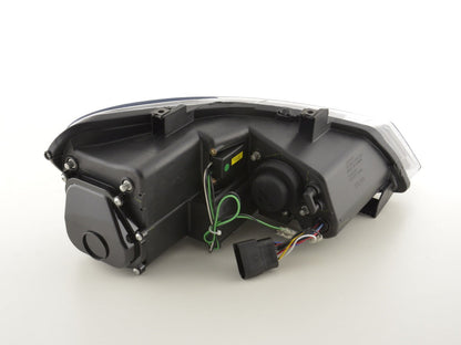 Scheinwerfer Set Daylight LED TFL-Optik VW Polo Typ 6R Bj. 2010- schwarz
