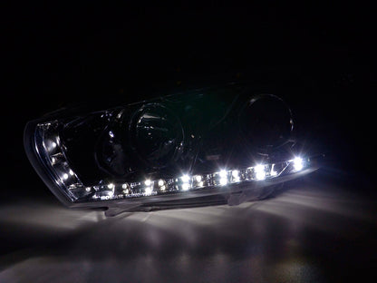 Scheinwerfer Set Daylight LED TFL-Optik VW Scirocco 3 Typ 13 Bj. 08- chrom