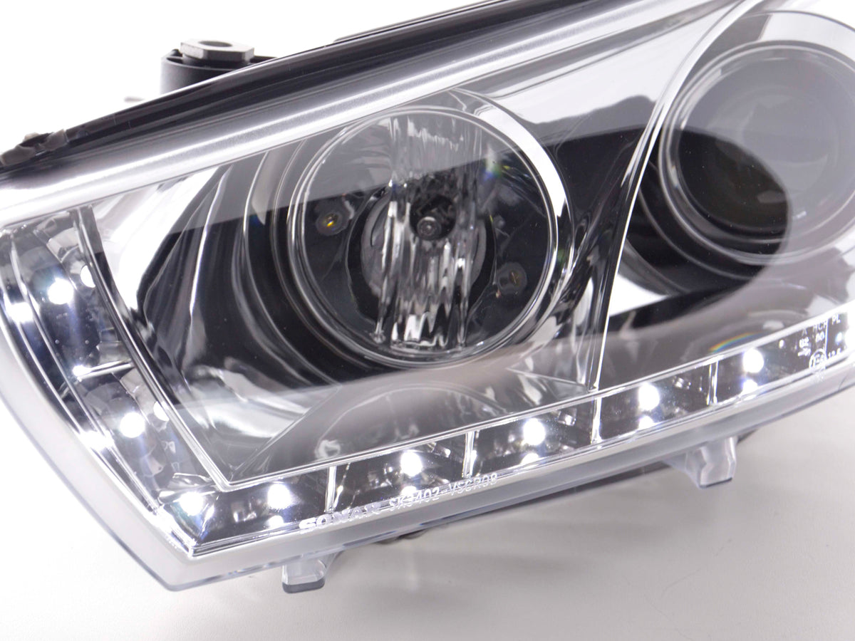 Scheinwerfer Set Daylight LED TFL-Optik VW Scirocco 3 Typ 13 Bj. 08- chrom