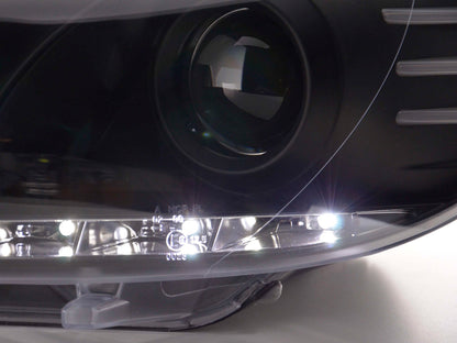 Scheinwerfer Set Daylight LED TFL-Optik VW Scirocco 3 Typ 13 Bj. 08- schwarz