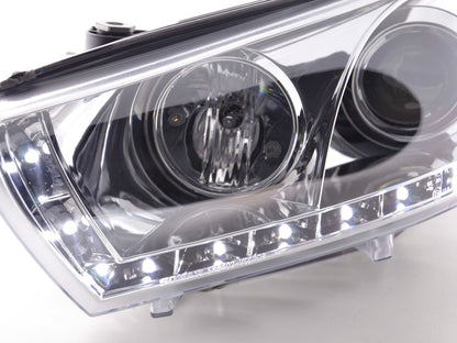 Scheinwerfer Set Daylight LED TFL-Optik VW Scirocco 3 Typ 13 Bj. 08- chrom