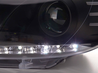 Scheinwerfer Set Daylight LED TFL-Optik VW Scirocco 3 Typ 13 Bj. 08- schwarz
