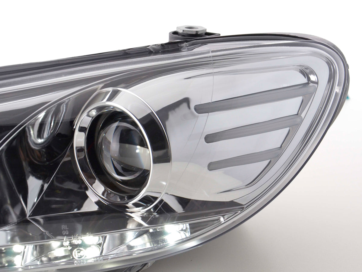 Scheinwerfer Set Daylight LED Tagfahrlicht VW Scirocco 3 Typ 13 chrom