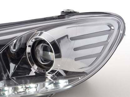 Scheinwerfer Set Daylight LED Tagfahrlicht VW Scirocco 3 Typ 13 chrom
