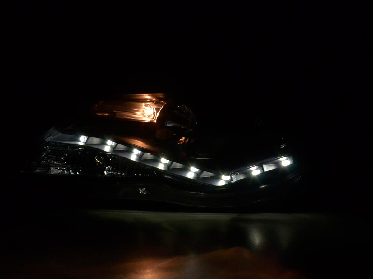 Scheinwerfer Set Daylight LED Tagfahrlicht VW Tiguan Bj. 07-11 schwarz