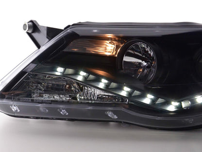 Scheinwerfer Set Daylight LED Tagfahrlicht VW Tiguan Bj. 07-11 schwarz