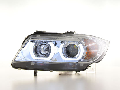 Scheinwerfer Set Xenon Daylight LED TFL-Optik BMW 3er E90/E91 Limo/Touring Bj. 05-08 chrom
